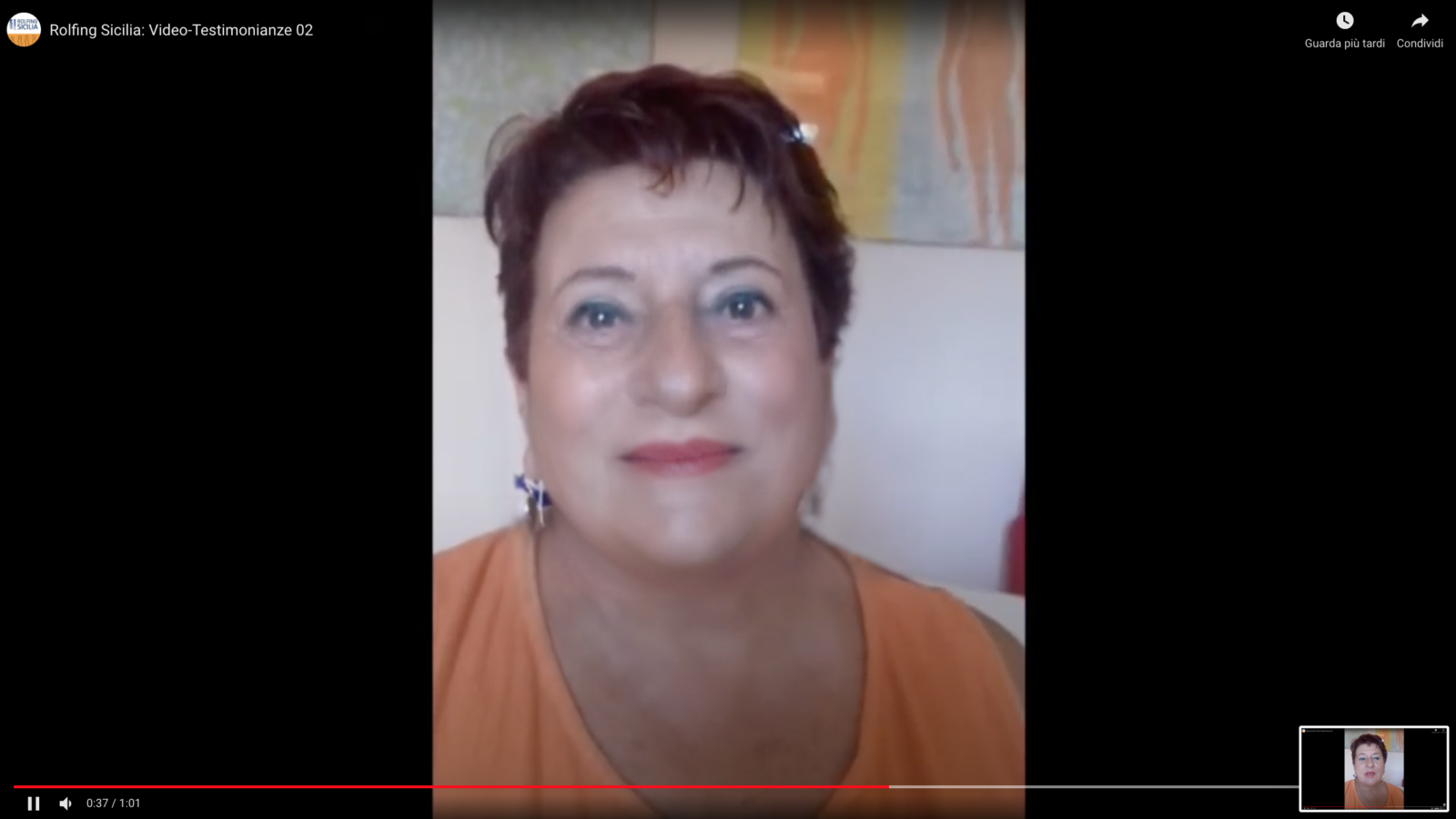 Rolfing Sicilia Video Testimonianze