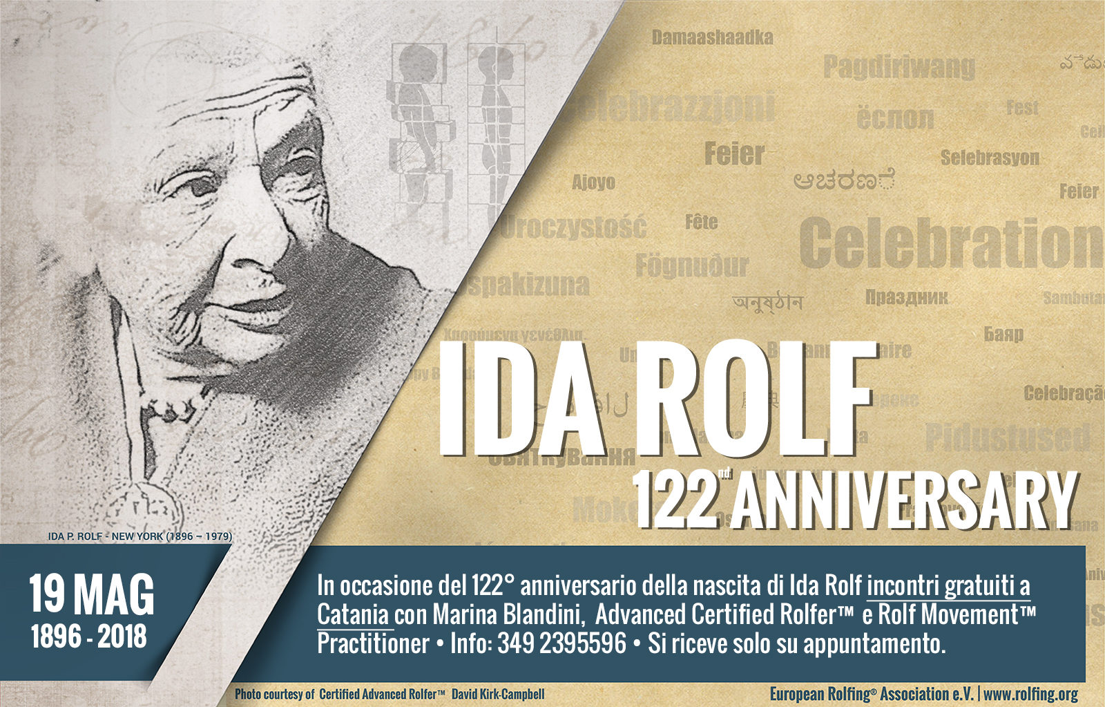 Ida Pauline Rolf - Anniversario 2018 19 Maggio