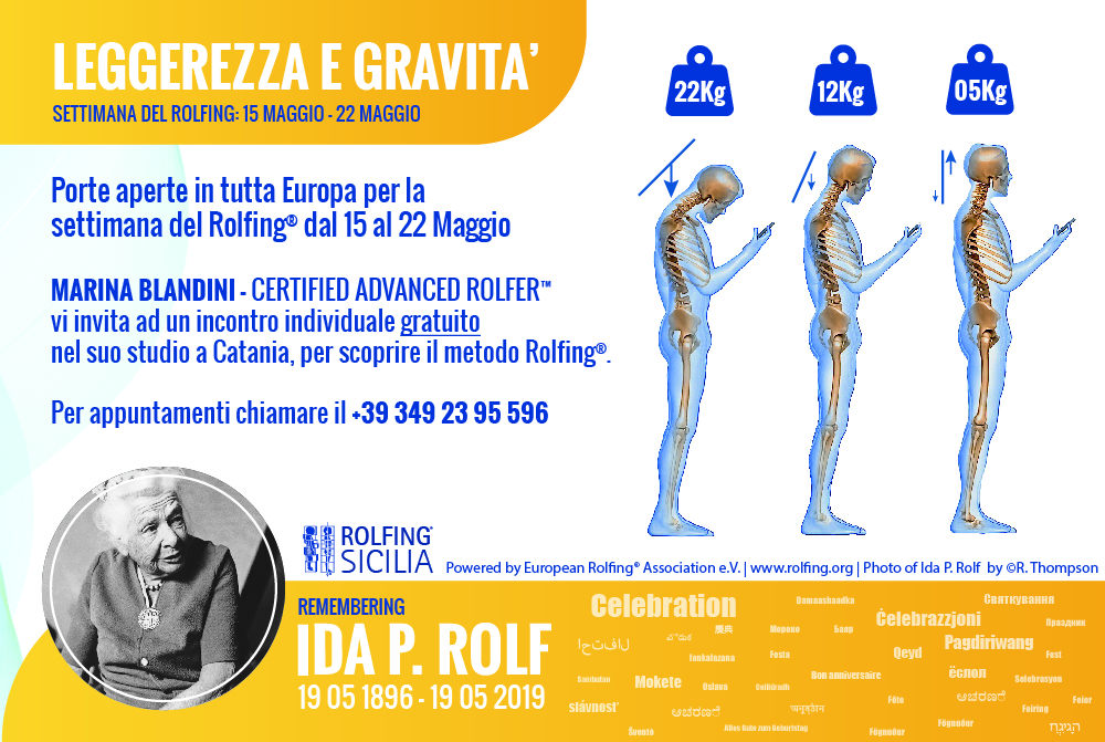 LEGGEREZZA e GRAVITA’ • la settimana del Rolfing® a Catania